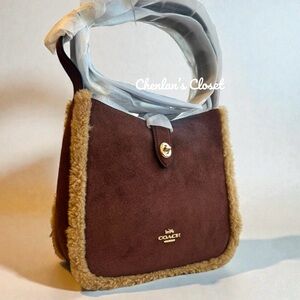 Coach Hadley Suede Convertible and Shearing Crossbody Bag